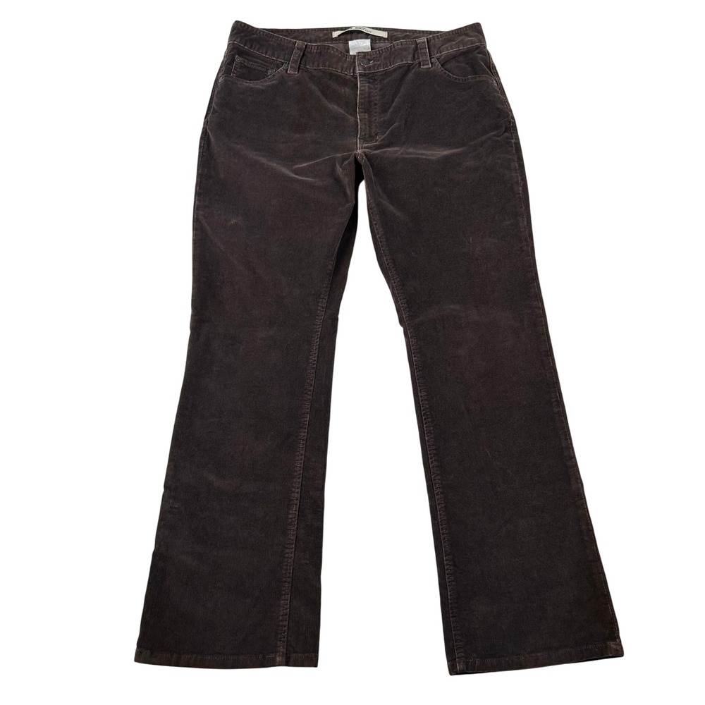 Vintage Gap Corduroy Pants Womens 16R Bootcut High Brown Trousers Chocolate Y2K